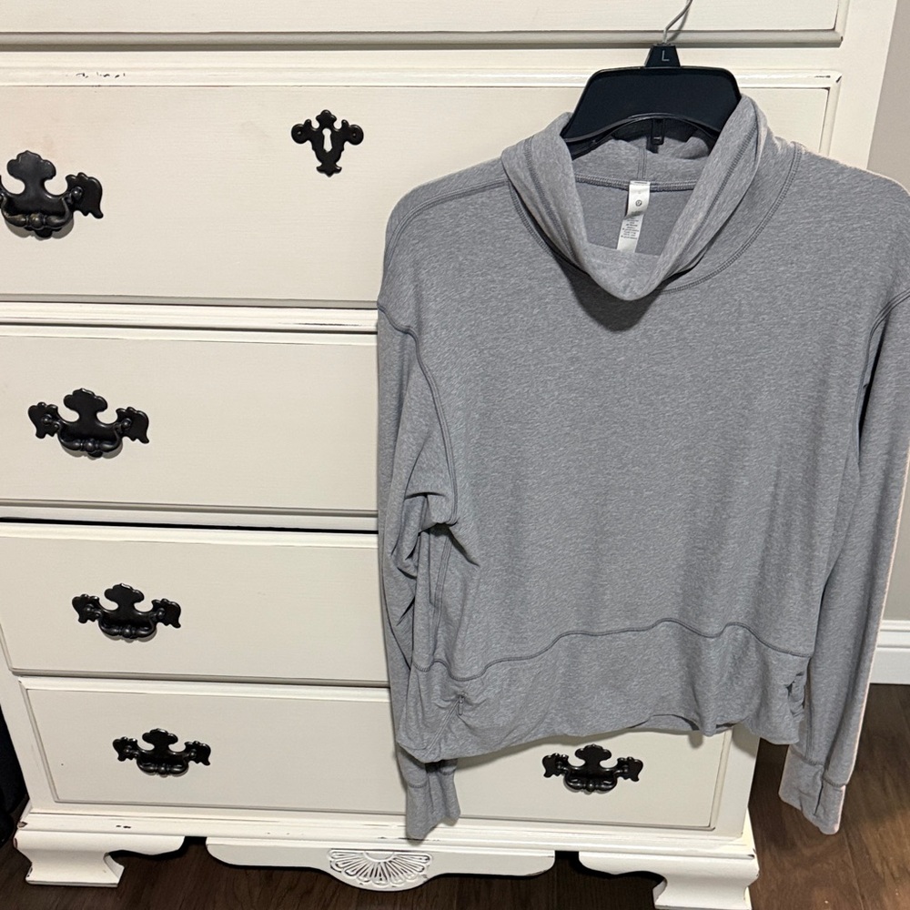 lululemon athletica Gray Cowl Neck Pullover